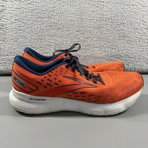 Brooks Shoes Mens 14 D Medium Orange Glycerin 20 Running Athletic Neon High Vis